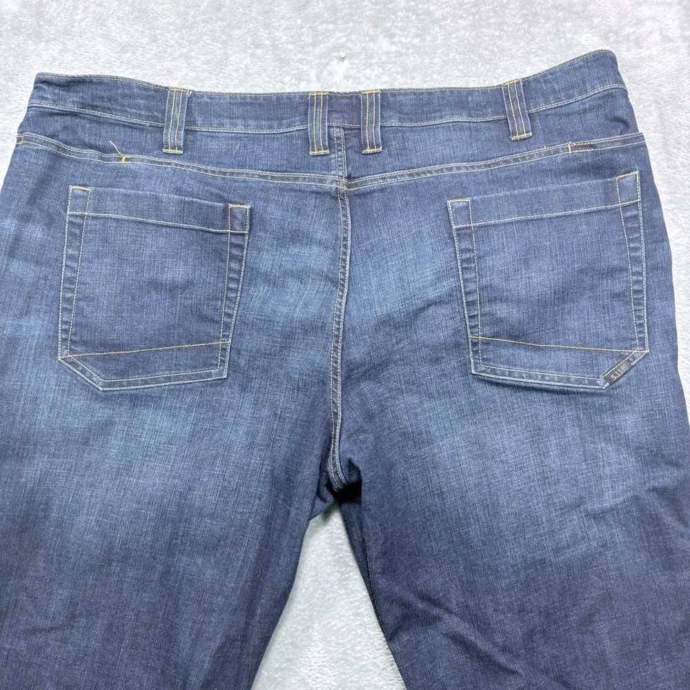 5.11 Tactical Defender-Flex Jeans Mens 44x32 Dark Blue Straight Leg Denim Pants